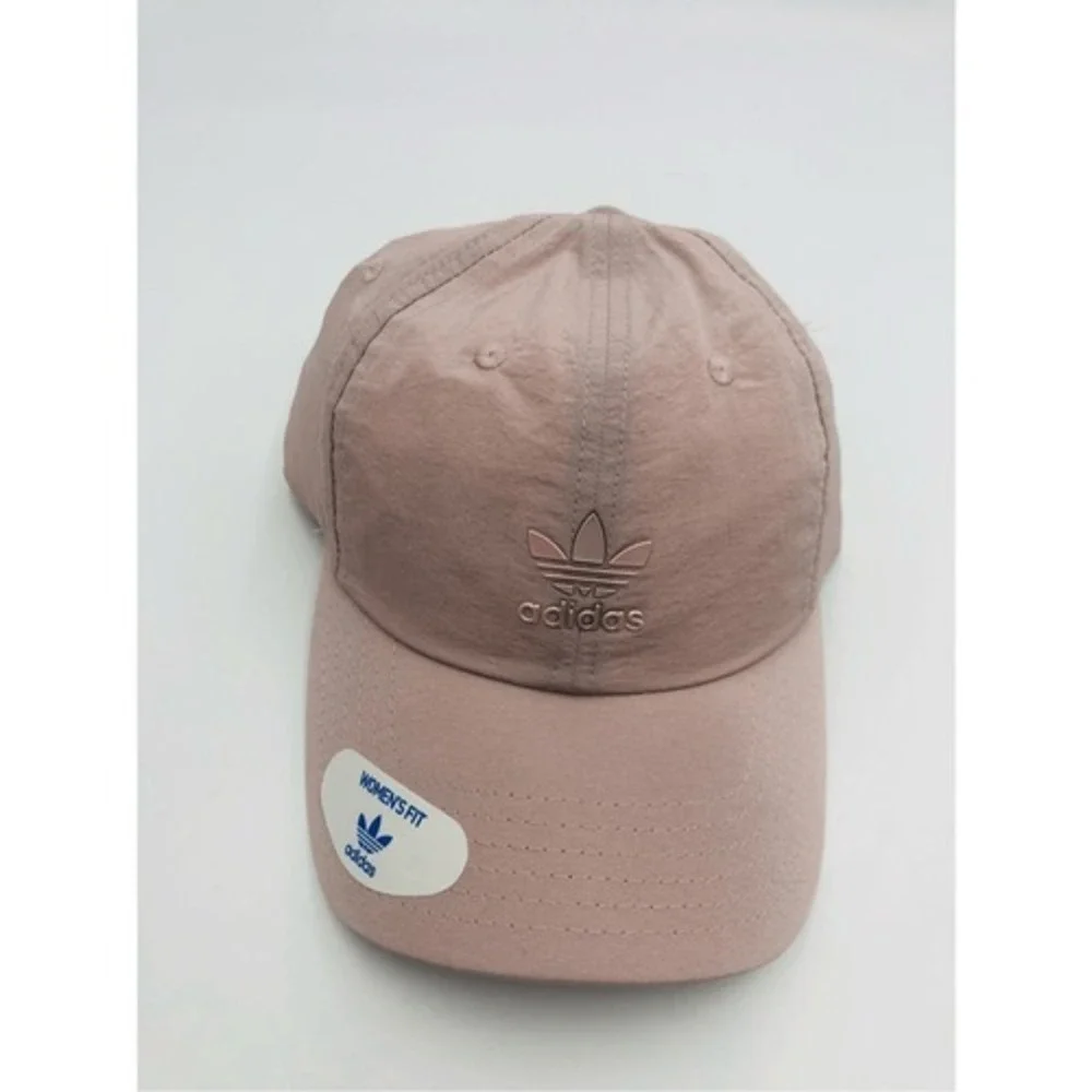 Adidas Originals Womens Baseball Cap Pink Mauve Nylon Trefoil Hat‎ LP6629 OSFW